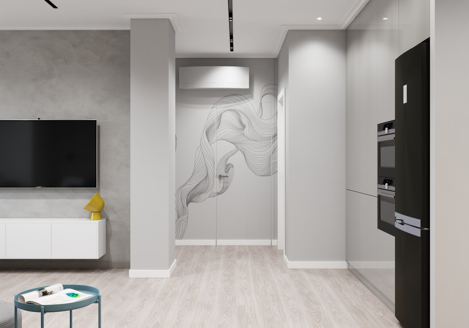 Дизайн 3х комнатной квартиры ЖК НЬЮТОН