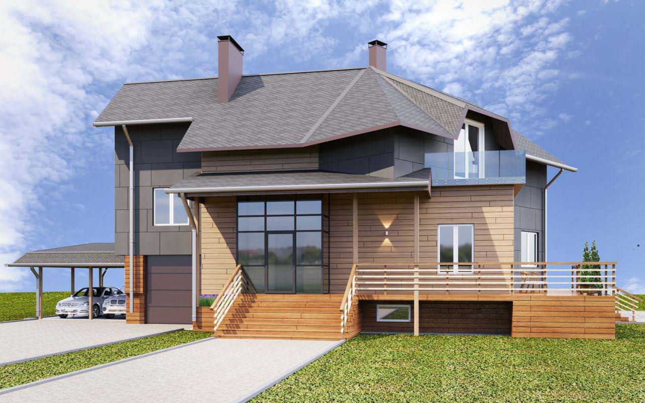 СОВРЕМЕННЫЙ ДОМ ДЛЯ МОЛОДОЙ СЕМЬИ В ТАРАСОВО.