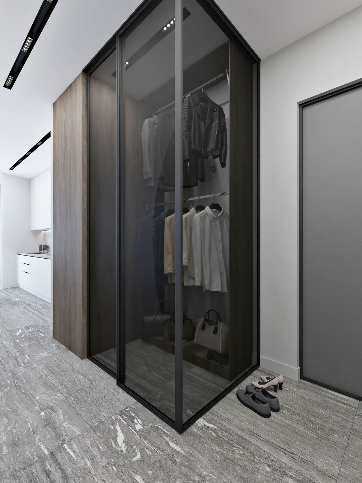 Минимализм для молодой семьи в ЖК Wellton Towers, г. Москва