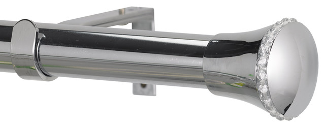 Sileste Non-Telescoping Curtain Rod, 48'' - Transitional - Curtain Rods ...
