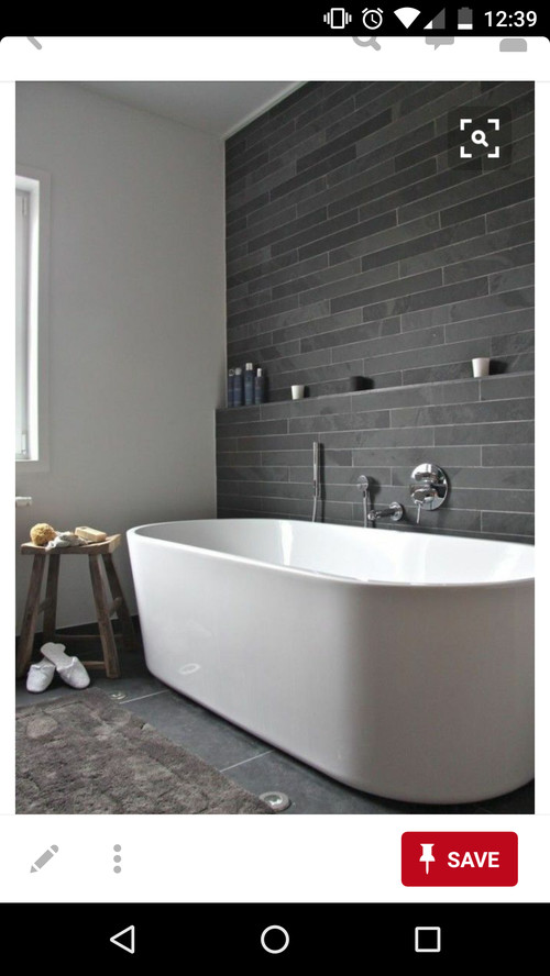Need help picking tile to accent free standing tub