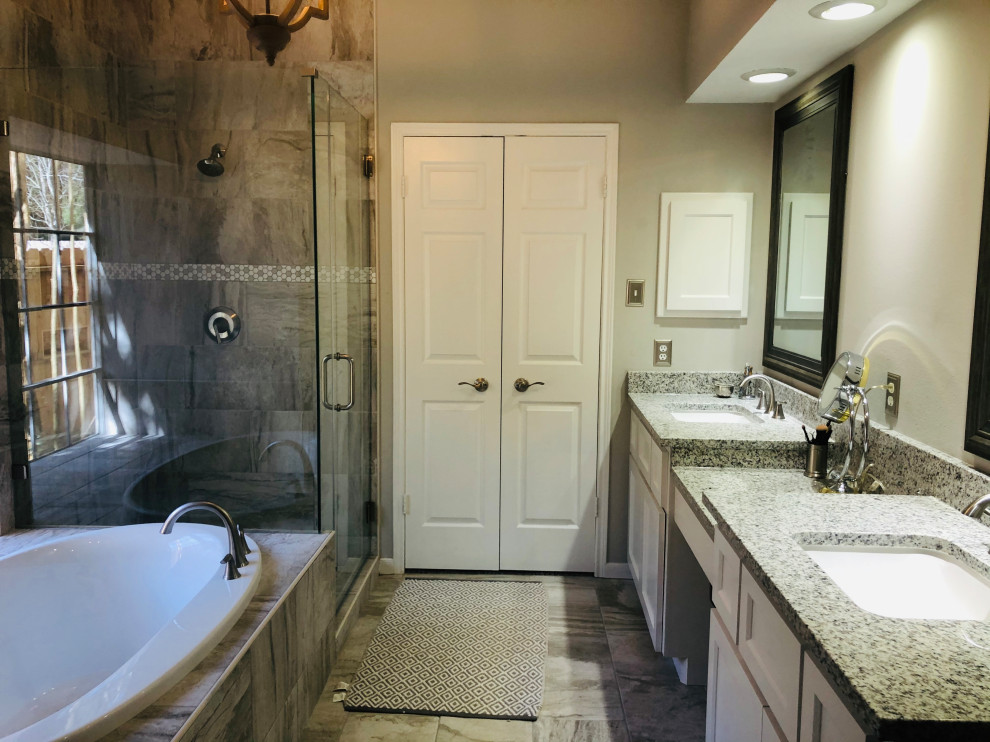 Photo of a large transitional bathroom in Houston.