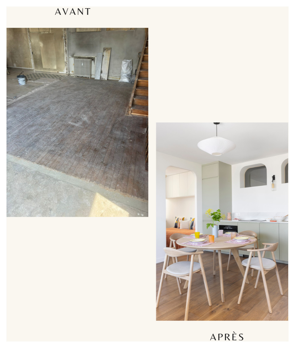 Un duplex des années 30 de 60m2 entièrement repensé