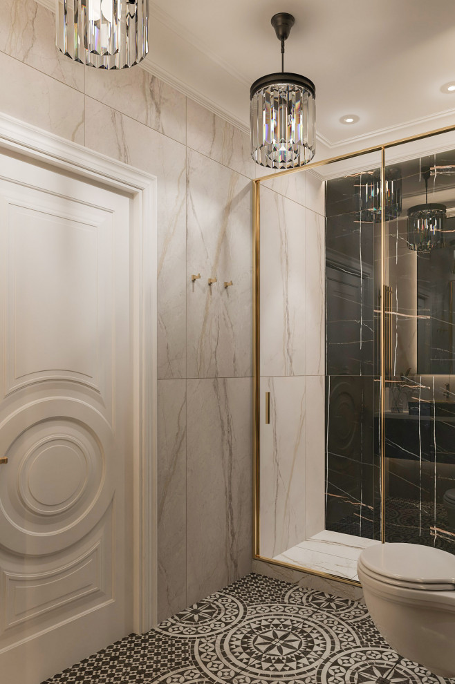 Интерьер мужского санузла . Таунхаус в КП "Образцово"