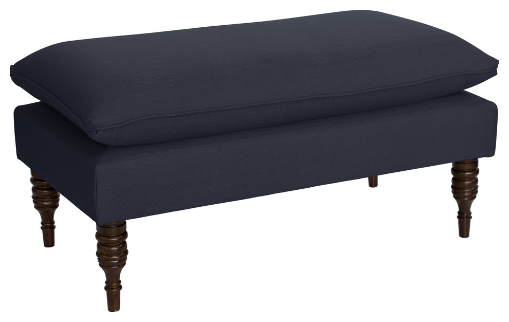 Naomi Pillowtop Bench Traditional Upholstered Benches by Skyline