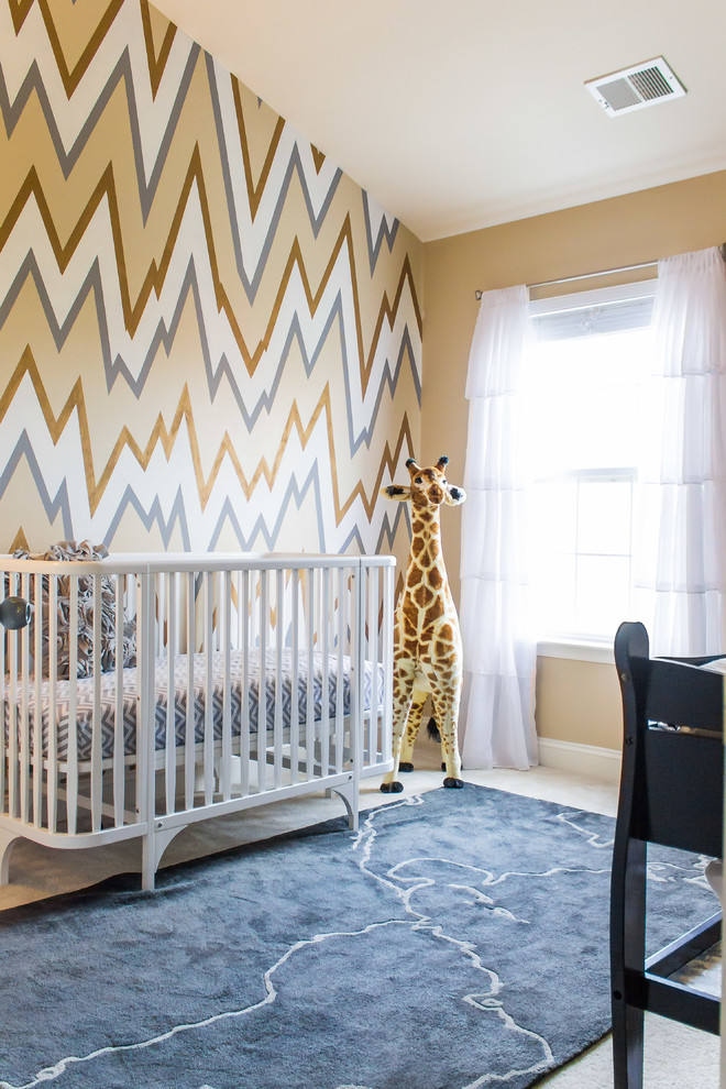 This is an example of a modern nursery in DC Metro.