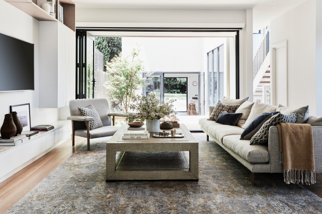 Coogee Residence coastal-living-room