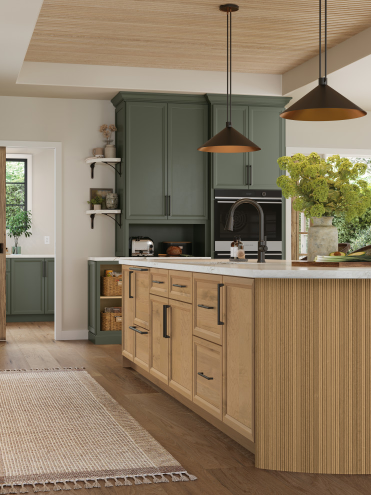 Earthy Tones Combine with Modern Accents in This Sophisticated Kitchen