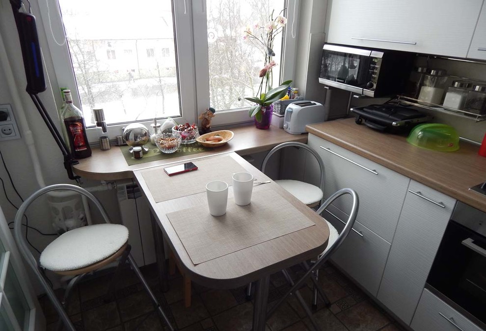 Кухни с фасадами из пластика