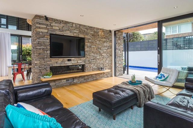 Garrod House contemporary-vardagsrum