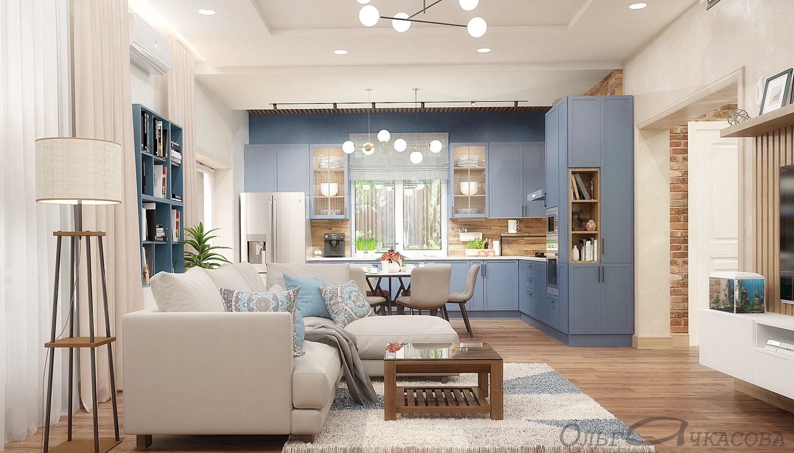 Уютный дом для молодой семьи с двумя детьми (1 этаж)