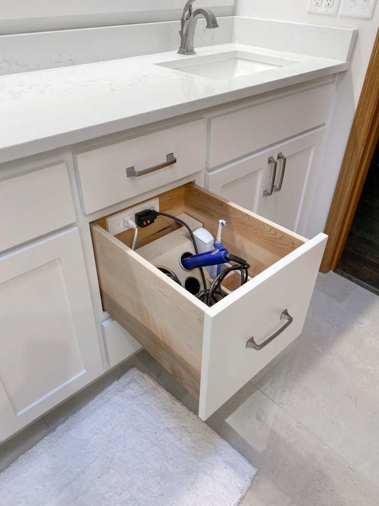 Create Your Own Powered Vanity Drawers Bathroom San Francisco by