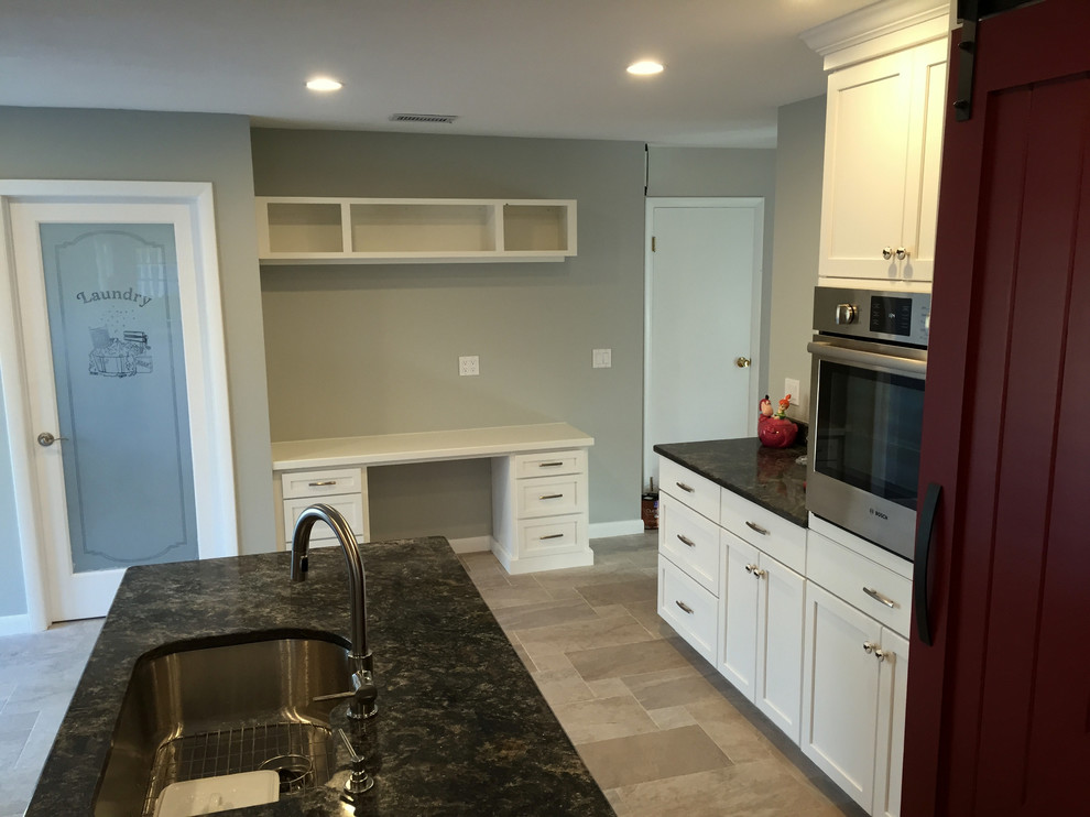 Transitional kitchen photo in Boston