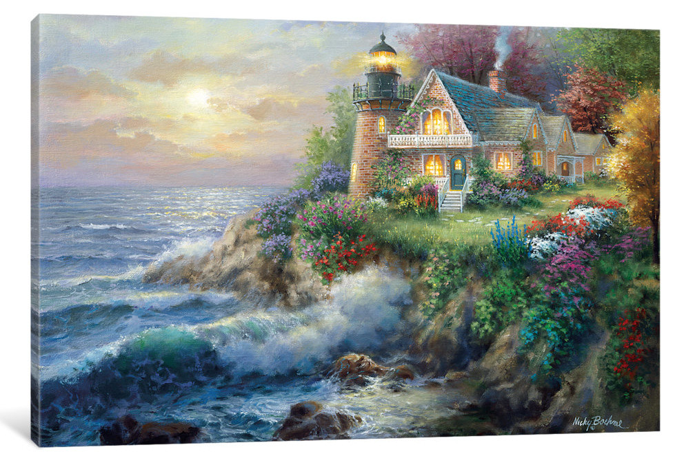 "Guardian Of The Sea" by Nicky Boehme, Canvas Print, 18x12"