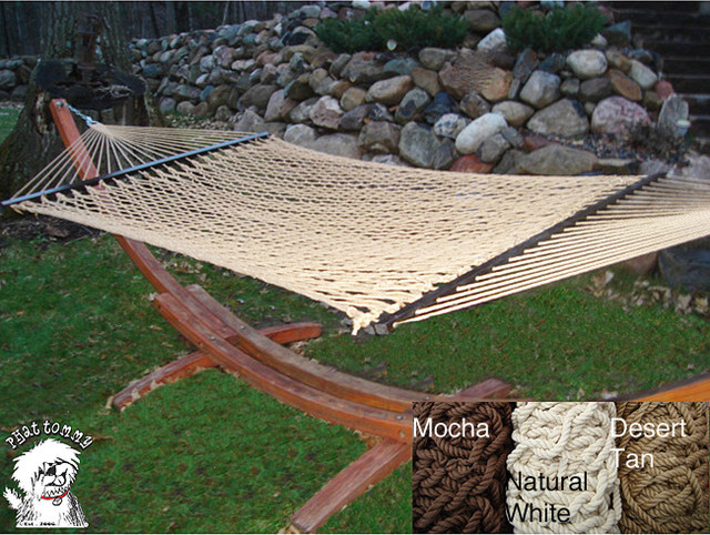 PHAT TOMMY Soft Wide Hand-Woven Hammock