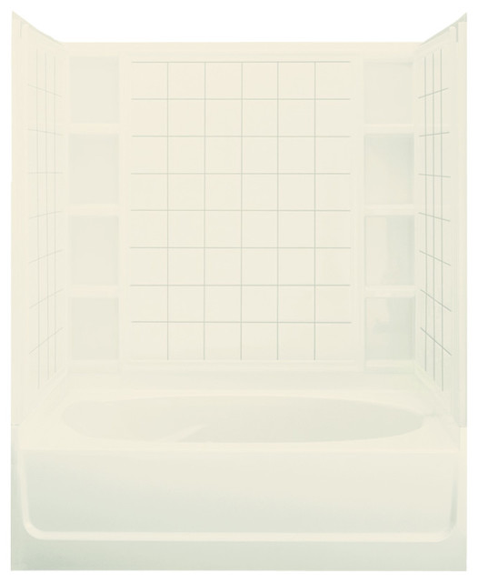 Sterling Ensemble 74.25"x36"x60" Vikrell Tub/Shower, 36"x60"x74.25