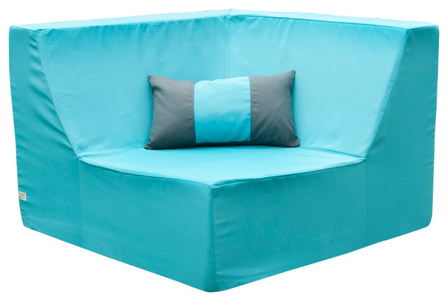 Lowboy Corner Lounge Chair Aruba Blue Contemporary Outdoor Lowboy Corner Lounge Chair Aruba Blue Contemporary Outdoor Chairs By Softblock
