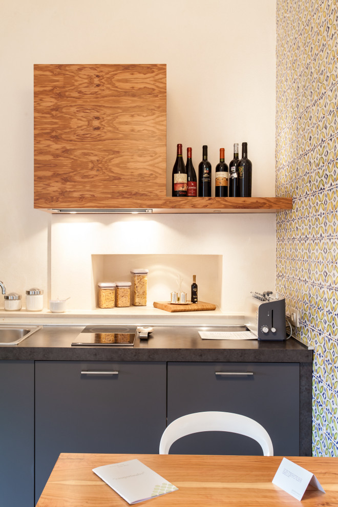 This is an example of a mediterranean kitchen in Rome.