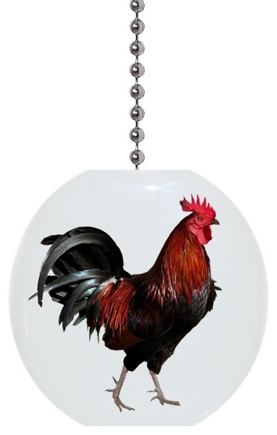 Gorgeous Rooster Ceiling Fan Pull Traditional Ceiling Fan