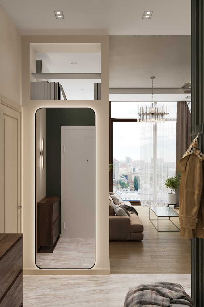 Яркая просторная гостиная