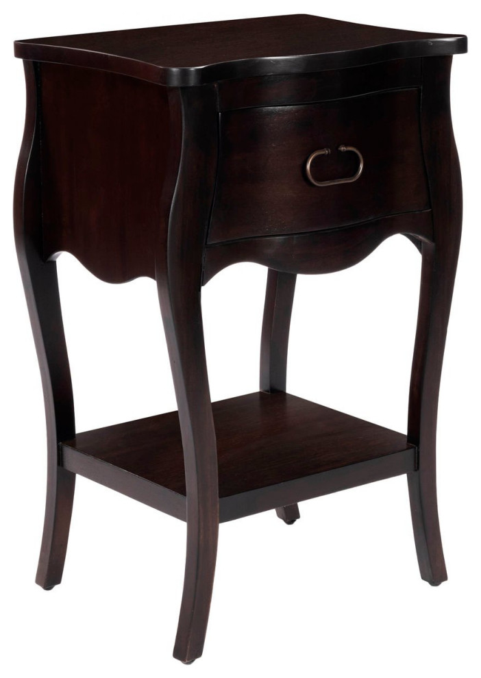 Butler Rochelle Dark Brown Night Stand Traditional Nightstands And