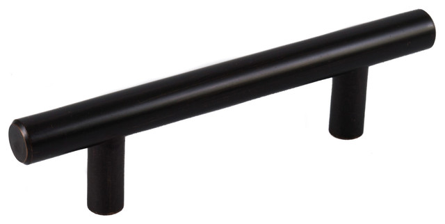 Celeste Bar Pull Cabinet Handle Oil-Rubbed Bronze Solid Steel, 3"x5"