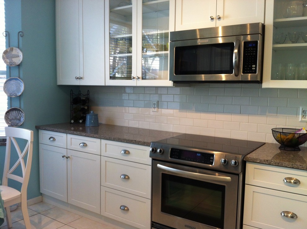 Kitchen - transitional kitchen idea in Miami
