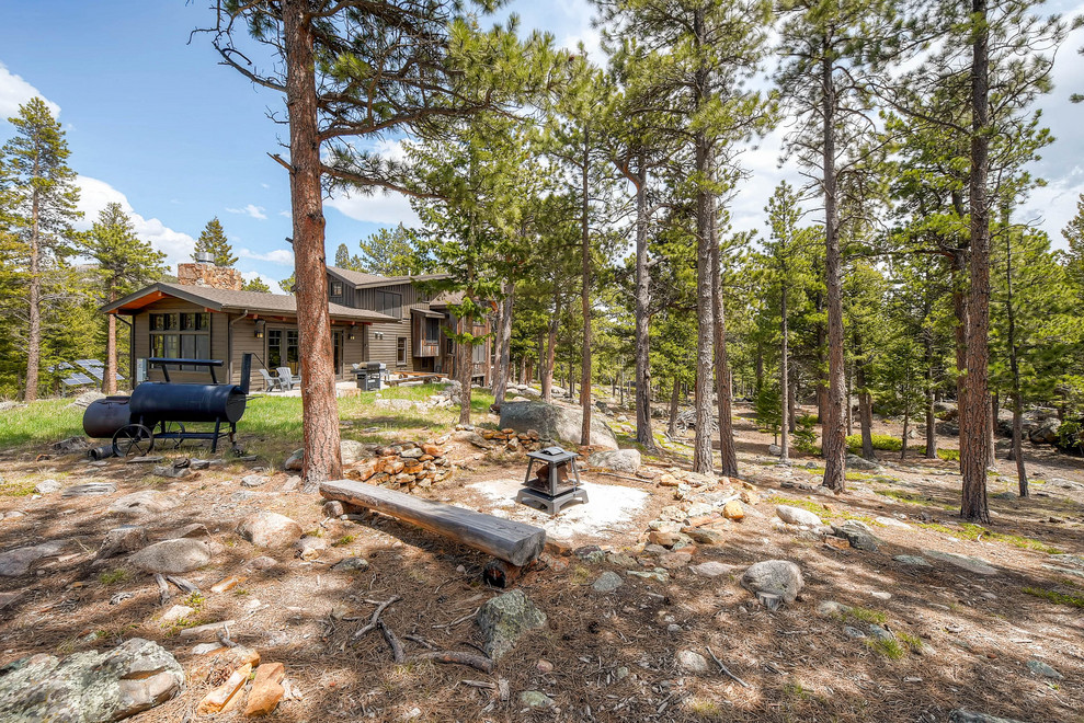 Home design - rustic home design idea in Denver