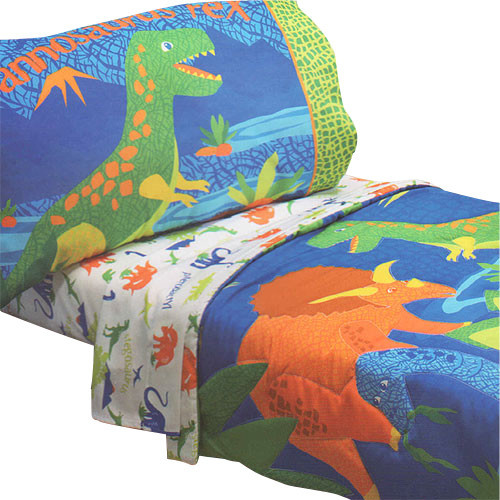 T-Rex Dinosaurs 4-Piece Dino Toddler Bedding Set