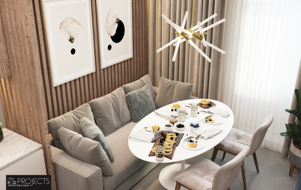 ДИЗАЙН-ПРОЕКТ ТРЕХКОМНАТНОЙ КВАРТИРЫ 68М2