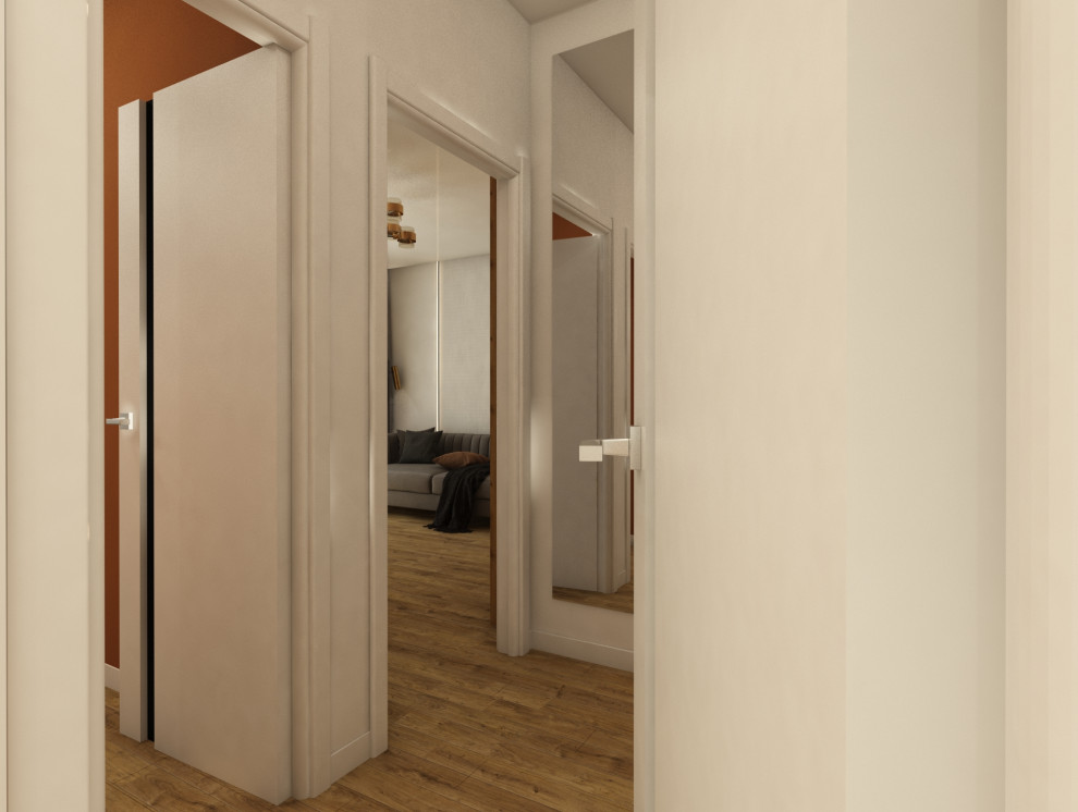 Квартира 60 кв.м. ТЗ от заказчика "Ярко и не ярко))"