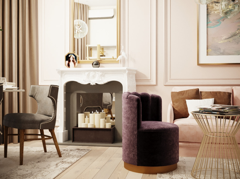 Дизайн гостиной в ЖК "Первомайский", г. Тула