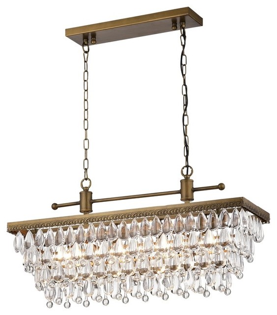 Kitchen Island Chandelier With 4 Lights Traditional Kitchen Island Lighting By Amt Home Decor