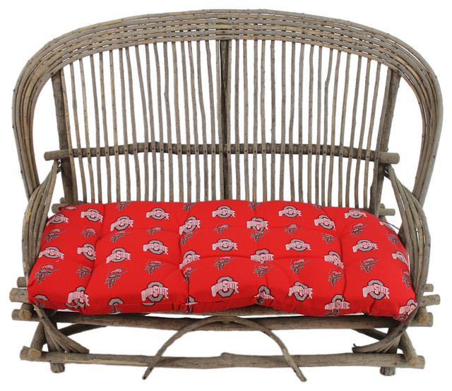Ohio State Buckeyes Settee Cushion Contemporary Outdoor Cushions