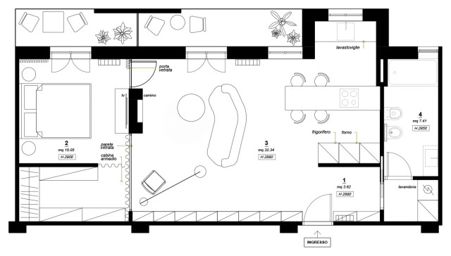 Appartamento 60mq, Milano 