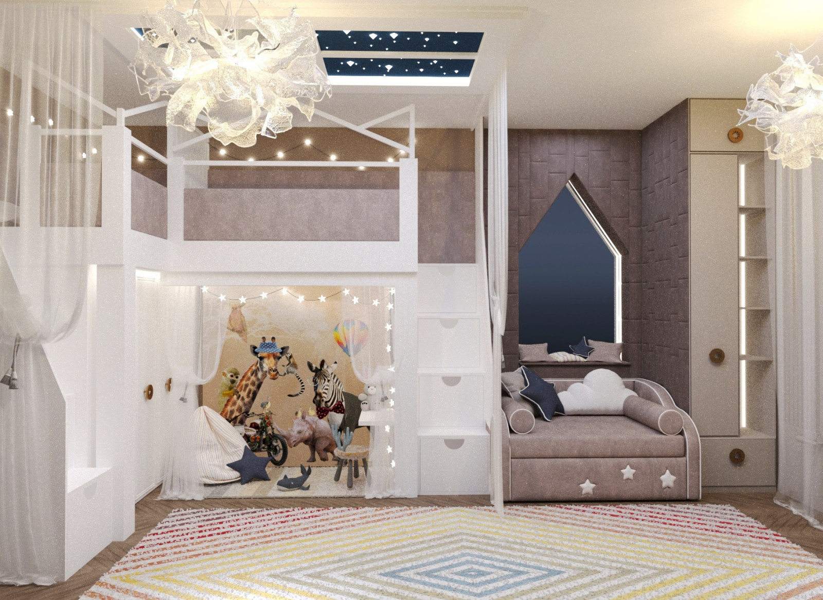 Дизайн интерьера детской комнаты