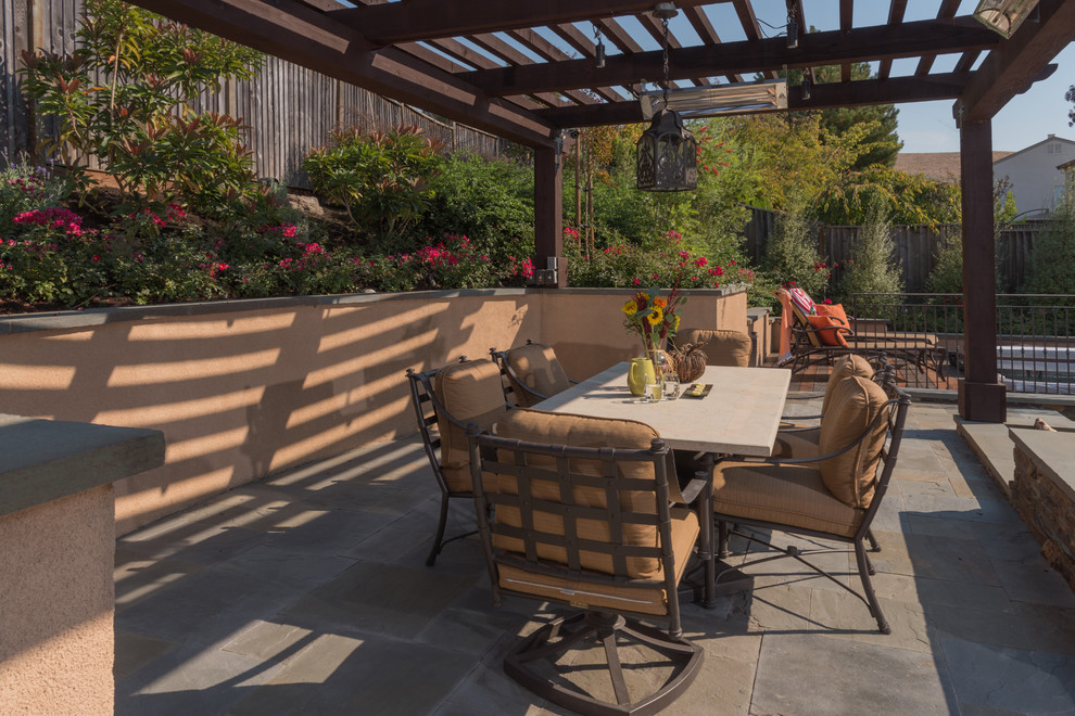 Inspiration for a transitional backyard patio in San Francisco.