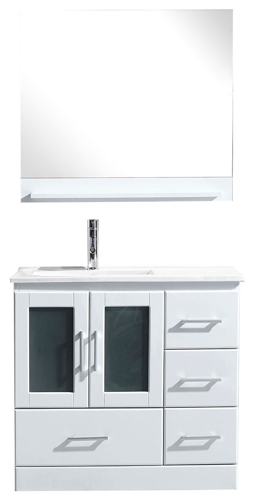 Zola 36" Single Bathroom Vanity Contemporary Bathroom Vanities And