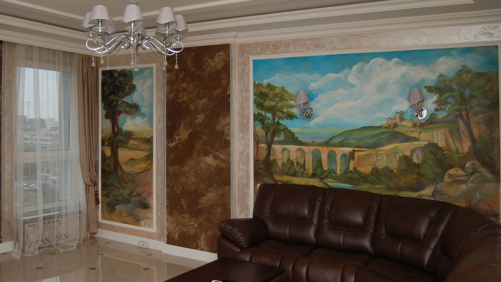 Дизайн интерьера и роспись стен