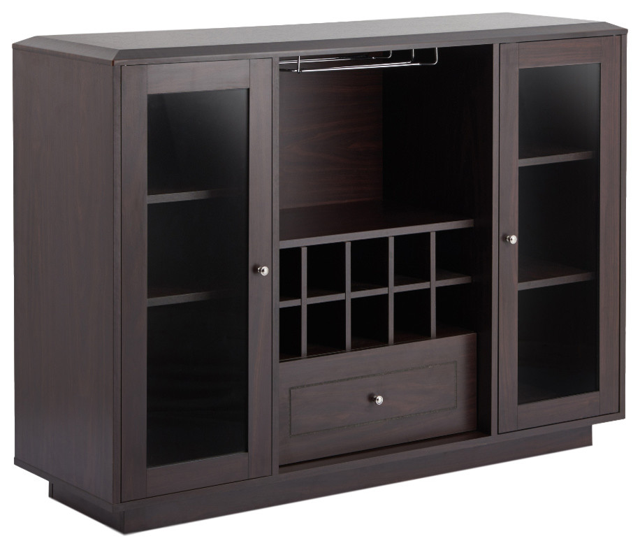 Furniture of America Bormie Contemporary Wood MultiStorage Buffet in
