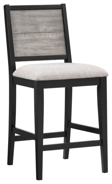 Coaster Elodie Fabric Upholstered Counter Height Dining Chair in Gray