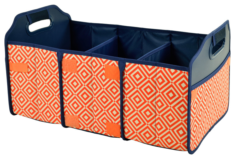 Original Folding Trunk Organizer by Picnic At Ascot, Diamond Orange