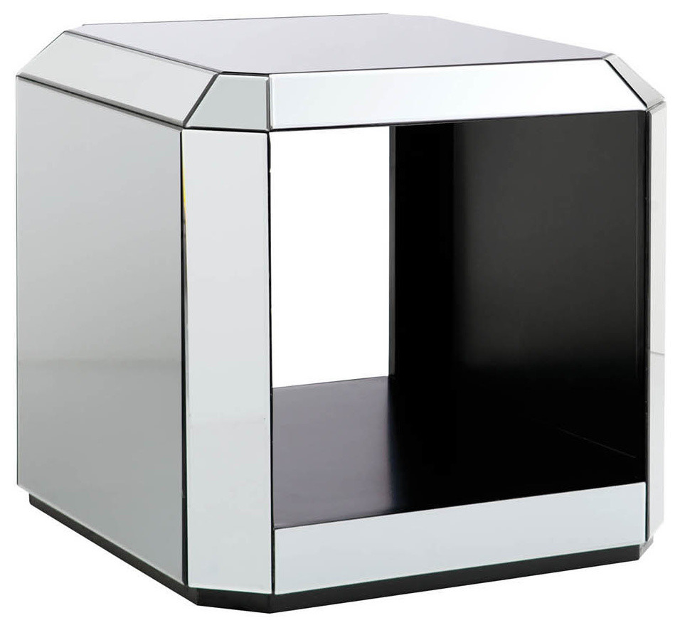 Standard Furniture Mirage Mirrored Rectangular End Table