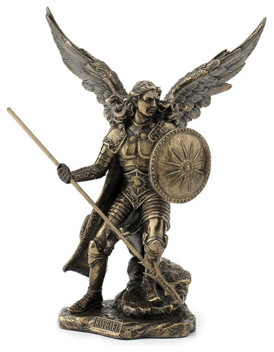 Archangel, Raphael, Religious Statue - Traditional - Decorative Objects ...