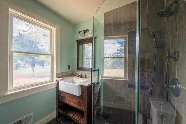 Princeton Renovated Farmhouse Bathrooms