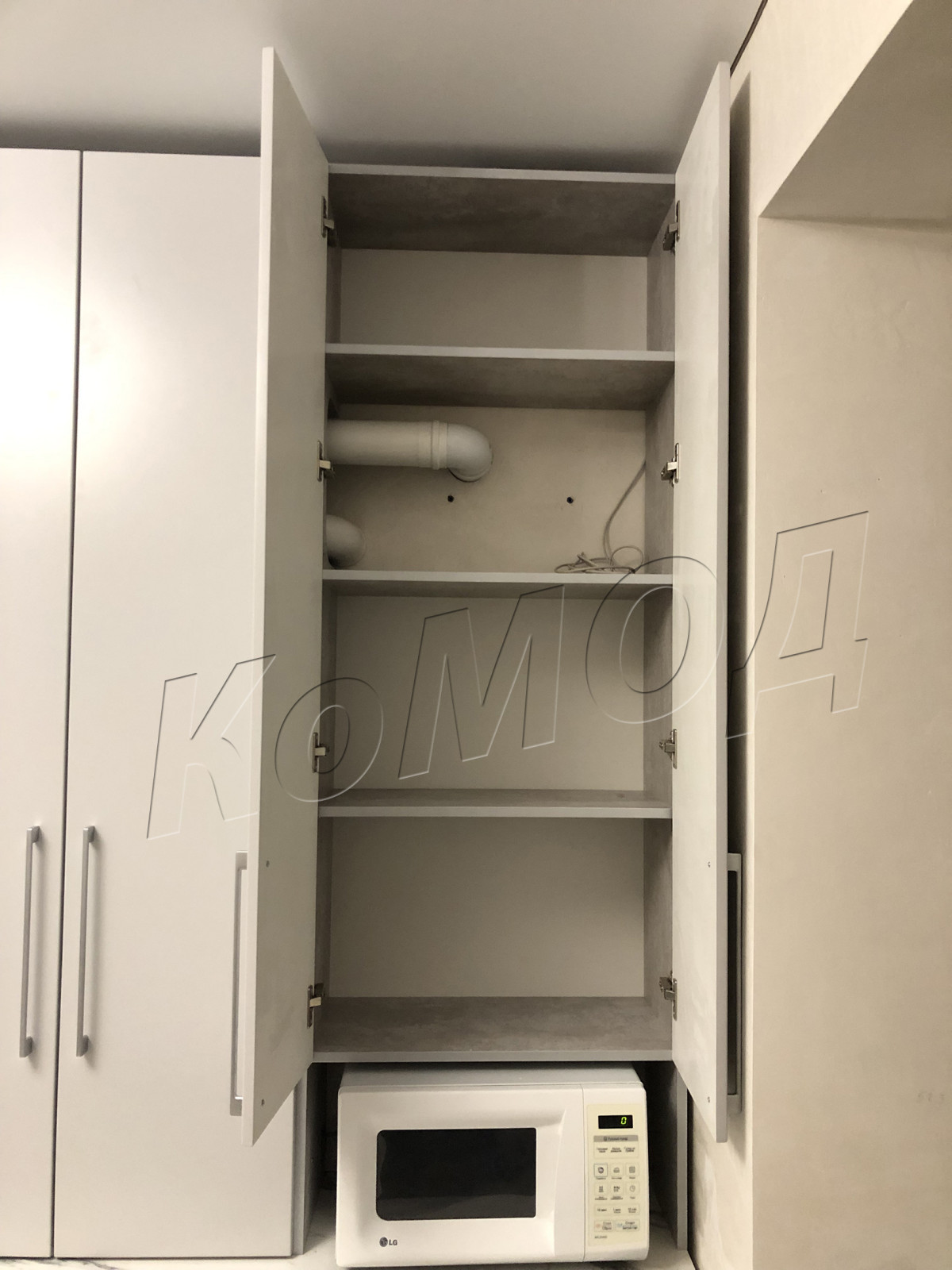 Кухня с фасадом МДФ краска