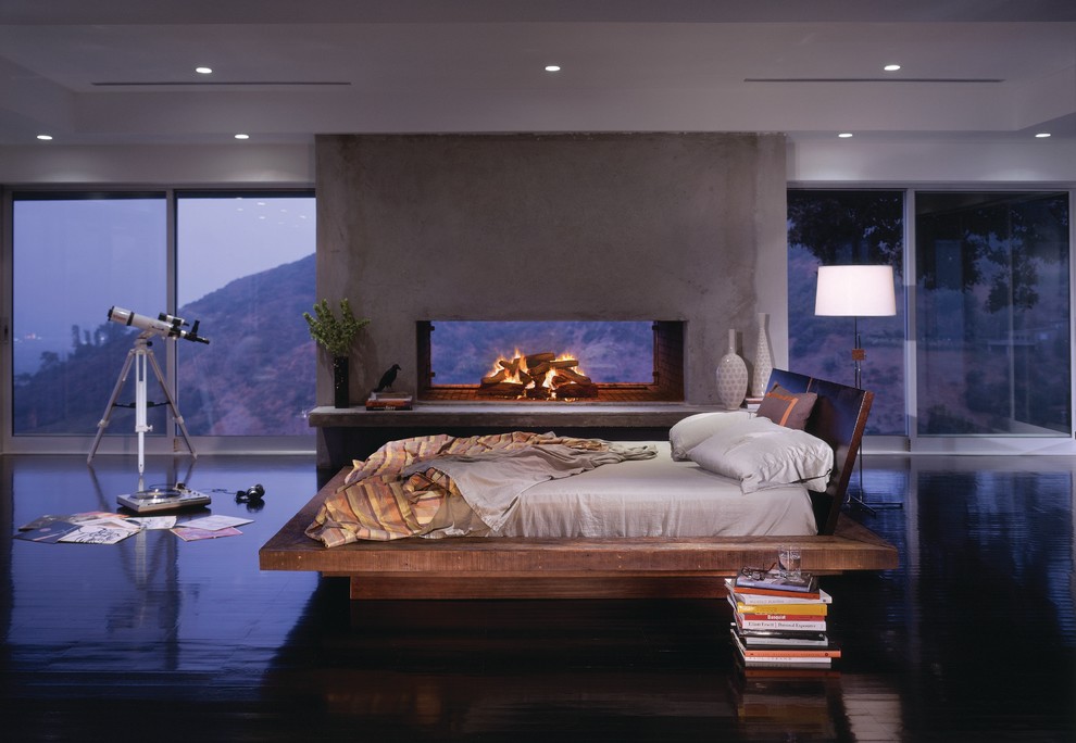 Santos Platform Bed Contemporary Bedroom Los Angeles by