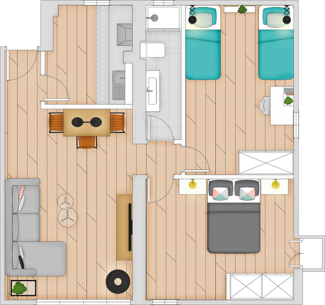 Home Staging para URBANITAS JEREZ nordico-plano-de-planta