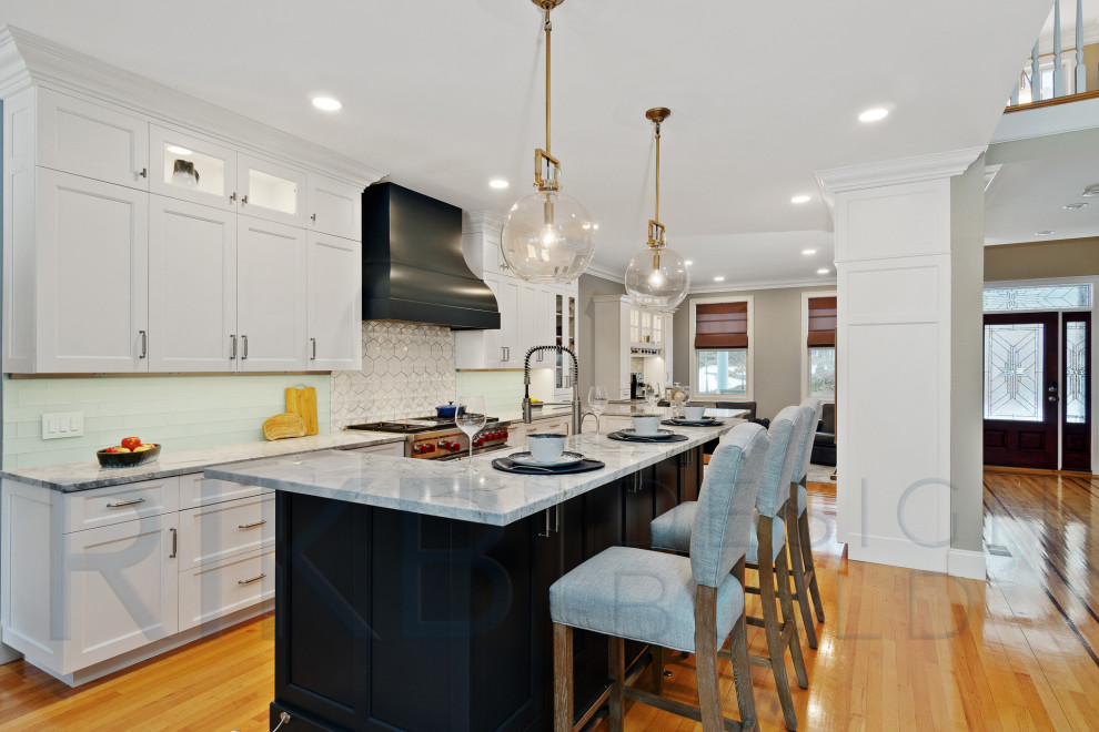 Inspiration for a transitional kitchen remodel in Providence