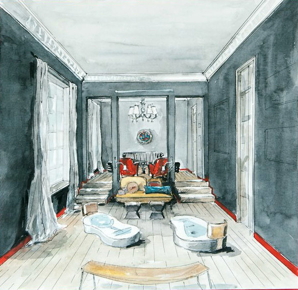 Interior Sketch - Эскизы интерьеров